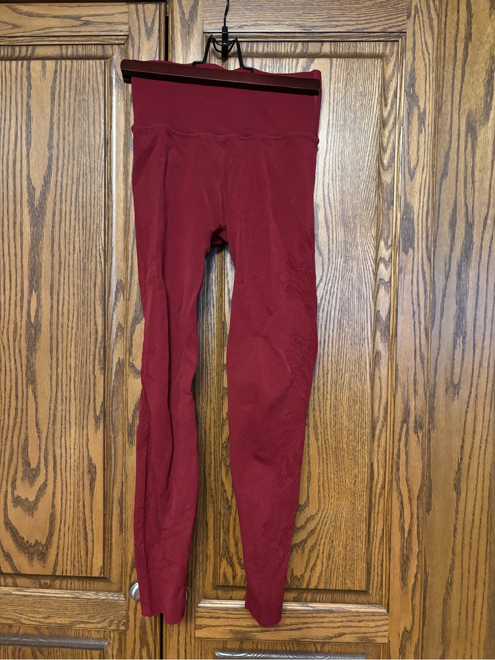 Fabletics High-Rise Seamless Leggings - Deep Red size small